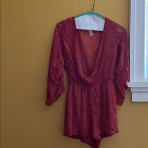 Open neck Romper (bralette required if you want)